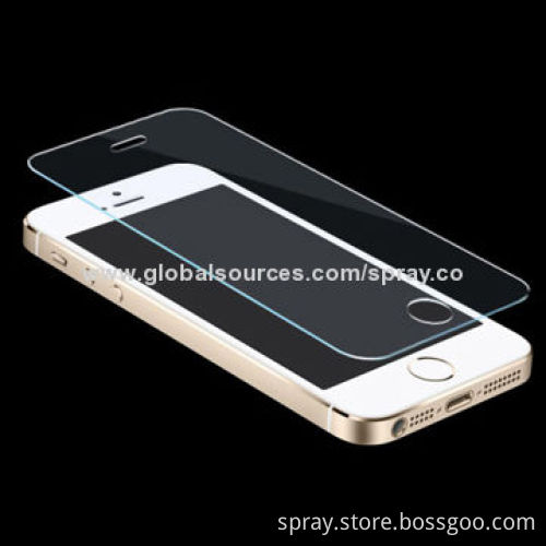 Ultra-slim iPhone 5S/5C/5 Tempered Glass Screen Protector, 9H Hardness
